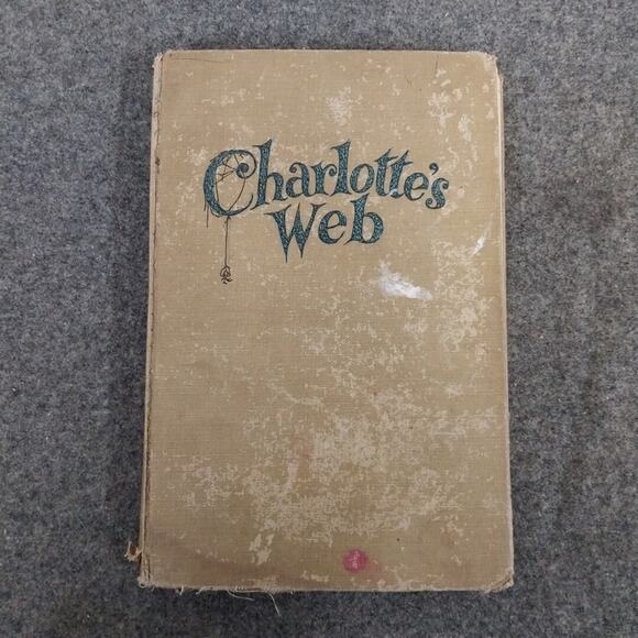 1952 Charlotte's Web by E.B. White Hardcover Book 1-C Code - Picture 1 of 4